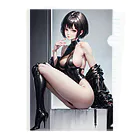 〜Dariishop〜のキレかわ黒髪ボブ女の子 Clear File Folder