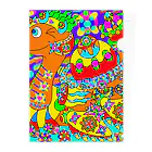 どりほぷの星を守る竜・首長竜タイプ Clear File Folder