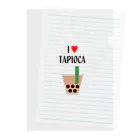 れなしやのI♥TAPIOCA Clear File Folder