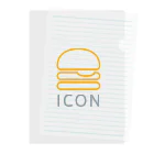 ICONのICONロゴ Clear File Folder