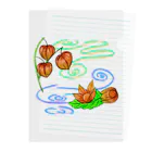 Lily bird（リリーバード）の枝つきホオズキ 水紋（和柄）その2 クリアファイル
