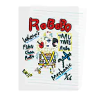 ねこぜや のROBOBO🤖 「たるたるロボ」 Clear File Folder