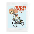 nidan-illustrationの!RIDE! (CARTOON STYLE) Clear File Folder