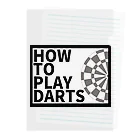 SWEET＆SPICY 【 すいすぱ 】ダーツのHOW TO PLAY DARTS Clear File Folder