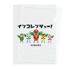 ねこぜや のROBOBO「インコレンジャー」 Clear File Folder