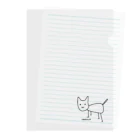 ナオ / CandyLip店のシュールな猫 Clear File Folder