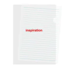 グリーンウィンドのinspiration Clear File Folder