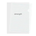 グリーンウィンドのstrength Clear File Folder