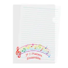 ア！Piacere Ensembleのア！PiacereEnsemble公式オリジナルグッズ！ Clear File Folder