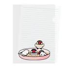 まめるりはことりのいつでもなかよし文鳥【まめるりはことり】 Clear File Folder