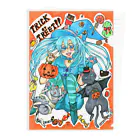 miku'ꜱGallery星猫の⋆⸜🍭trick or treat🍬⸝⋆魔法少女miku with 使い魔にゃんズ クリアファイル