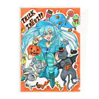 miku'ꜱGallery星猫の⋆⸜🍭trick or treat🍬⸝⋆魔法少女miku with 使い魔にゃんズ Clear File Folder