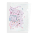 ゆーきんの絵ぐっずのねこんぺいと Clear File Folder