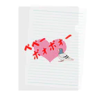 DREAMERの雑貨屋さんのペペーポォポォー鳩さん　 pepepopo pigeon Clear File Folder