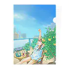 kitaooji shop SUZURI店の都会のオアシス Clear File Folder