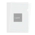 Lupoeの四角くん Clear File Folder