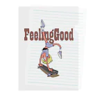 nidan-illustrationの"feeling good" クリアファイル