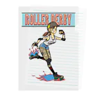 nidan-illustrationの"ROLLER DERBY" Clear File Folder