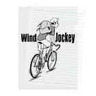 nidan-illustrationの"Wind Jockey" Clear File Folder