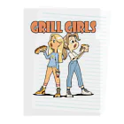 nidan-illustrationの"grill girls" クリアファイル