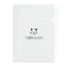 nekoonのツン×2 デレねこ　nekoon クリアファイル