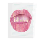 ぽんぽこあんぽんたんのLips💋 foll in love クリアファイル