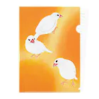 pastelfufuの文鳥『灯』 Clear File Folder