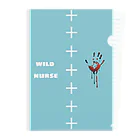 No.9 -number nine- (suzuri支店)のwild nurse シリーズ。Blue Clear File Folder