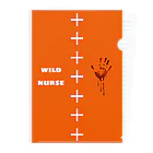 No.9 -number nine- (suzuri支店)のwild nurse シリーズ。Orange Clear File Folder