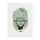 【みるかグッズ②】（SUZURI店）の【Leone femmina】 Clear File Folder