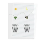L_arctoaのカマキリの昼と夜の複眼（絵文字、背景透過ver） Clear File Folder