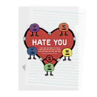 𝐏𝐎𝐎𝐋 𝐒𝐋𝐀𝐕𝐄 𝐏𝐀𝐑𝐀𝐍𝐎𝐈𝐃のHate you  クリアファイル