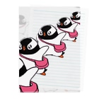 ヤママユ(ヤママユ・ペンギイナ)のあっちへこっちへプピゴン Clear File Folder