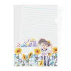 背骨の夏の微笑み Clear File Folder