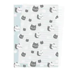 ねっこの白黒ねこ Clear File Folder