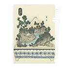 古書　天牛書店の盆栽 ＜浮世絵イラスト＞ Clear File Folder