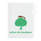 arbre du bonheurのarbre du bonheur ロゴ カラー クリアファイル