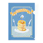 ハルイロ雑貨店　suzuri支店のHappy Time ホットケーキ Clear File Folder