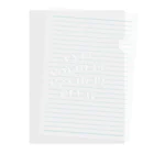 NUMBER-8のANTI COVID-19 CLUB(WHITE) Clear File Folder