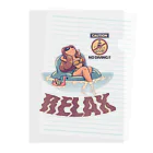 nidan-illustrationの"RELAX" クリアファイル