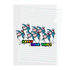 ダイナマイト87ねこ大商会のHappyサメtime Clear File Folder