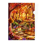 Bob's art goods shopの木漏れ日の紅葉 Clear File Folder