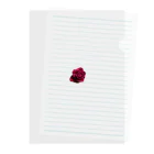 yukiowの真紅の薔薇を添えて Clear File Folder