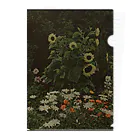 The Netherlands paintingのひまわりと家の庭／Tuin van het huis Kersbergen, Zeist, met onder andere zonnebloemen Clear File Folder