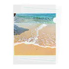 La mer ラ・メールのLa plage de Kudaka ラ・プラージュ・ド・クダカ Clear File Folder