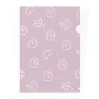 パイナップル通信のPink Hotosan Clear File Folder