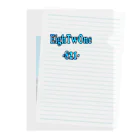 ストリートファッションはEighTwOne-821-(えいとぅーわん はちにーいち)のEighTwOne‐821-LOGO Clear File Folder