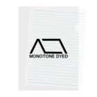 MOMOTONE DYEDのMONOTONE DYED Clear File Folder