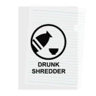 DRUNK SHREDDERのDRUNK SHREDDER クリアファイル