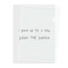 julianTHEjusticeのI gave up for a day Clear File Folder